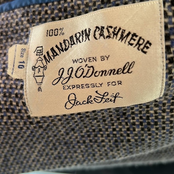 Designer Vintage Jack Feit Cashmere Suit Tweed Excellent Condition - Picture 13 of 16